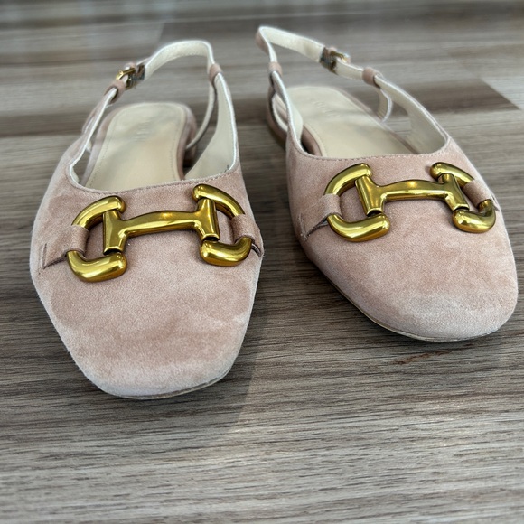 Boden Iris Snaffle Slingback Flats Ginger Snap Suede Size 8/8.5 (EU 39) - Picture 3 of 16